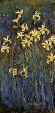  Irises Works - Yellow Irises II Claude Monet Impressionism Flowers